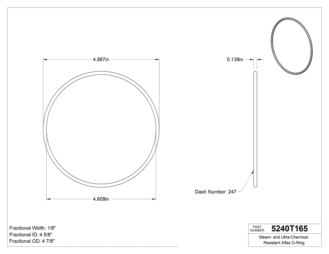 Technical drawing - 5240T165